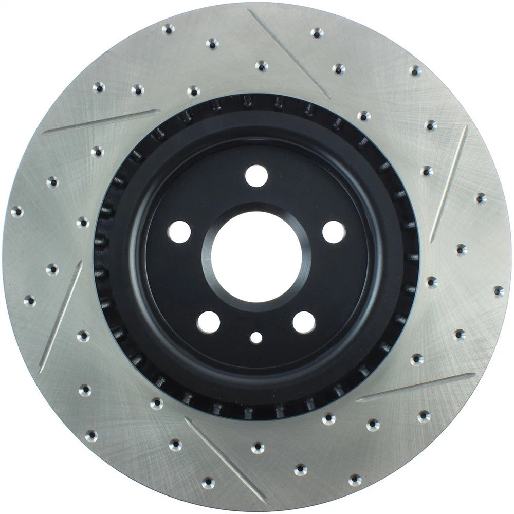 StopTech 127.62124R Front Right Drilled Brake Rotor for 10-15 Camaro / 14-17 SS