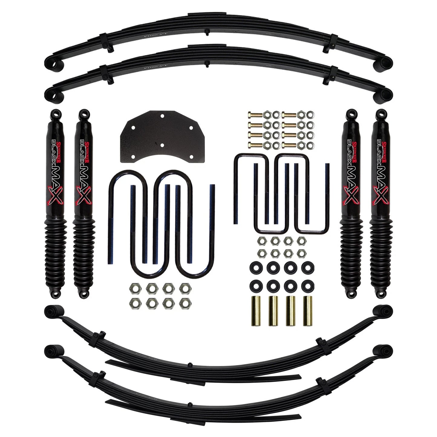 Skyjacker F840MKS-B 4" Suspension Lift Kit w/Shocks for 86-97 F150/F250/F350