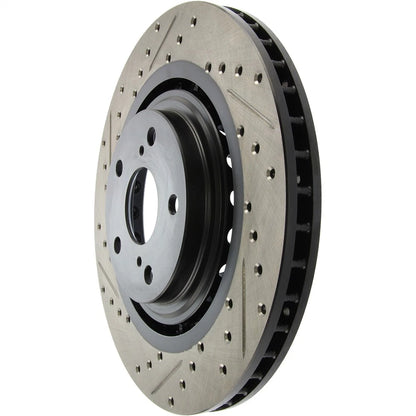 StopTech 127.44158R Front Right Drilled Brake Rotor for 10-15 Lexus RX350 RX450h