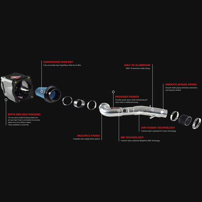 Injen Power-Flow Air Intake System | Toyota Tacoma (24-25) 2.4L Turbo (PF2013RG)