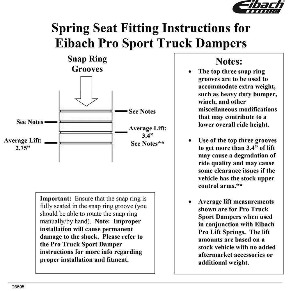 Eibach Front Coil Spring (Pair) for 2003-2009 Toyota 4Runner