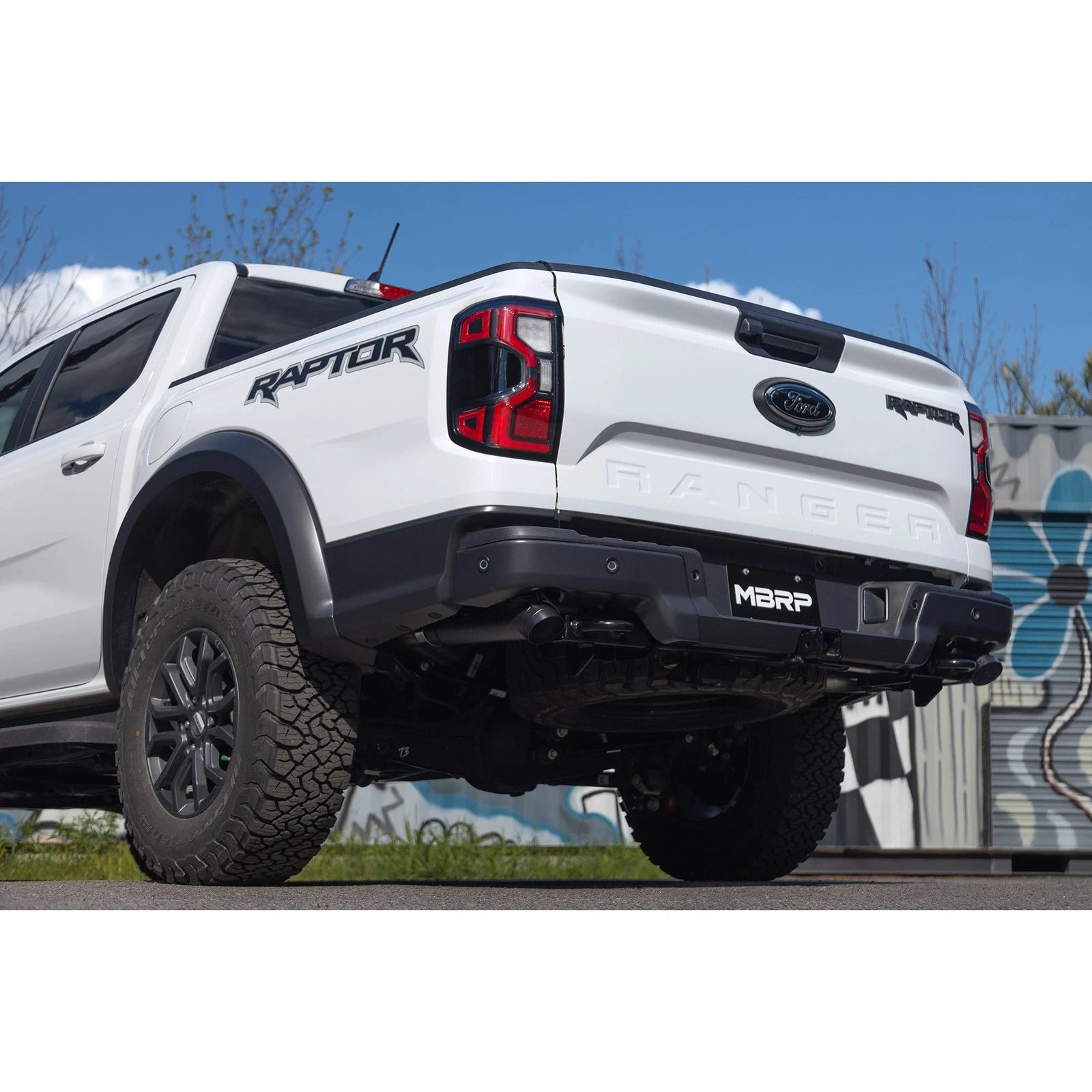 MBRP 3in D&R Axle Back Exhaust | Ford Ranger (22-26) (S5270BLK)