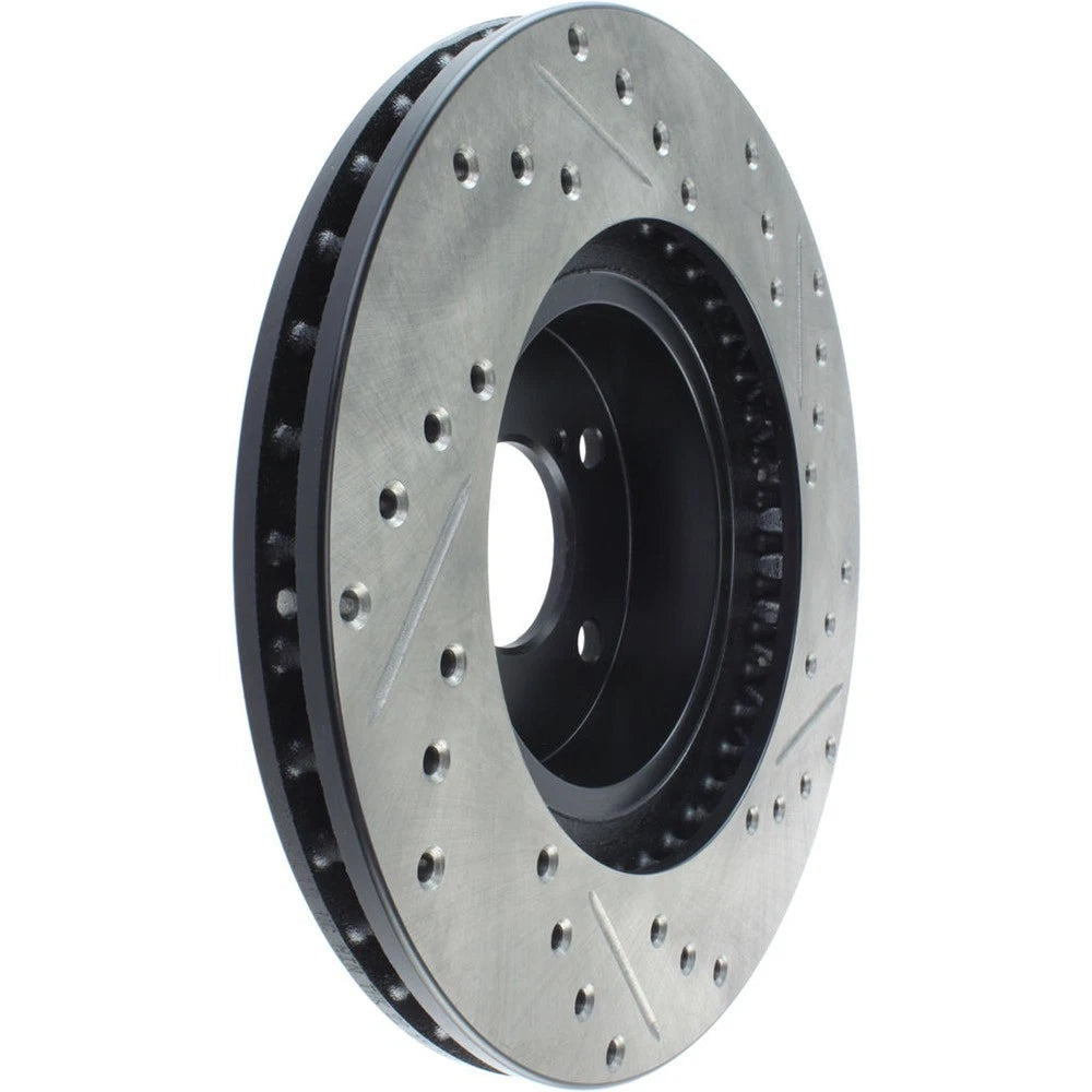 StopTech 127.47012R Front Right Drilled Brake Rotor for 1998-2016 Subaru Impreza