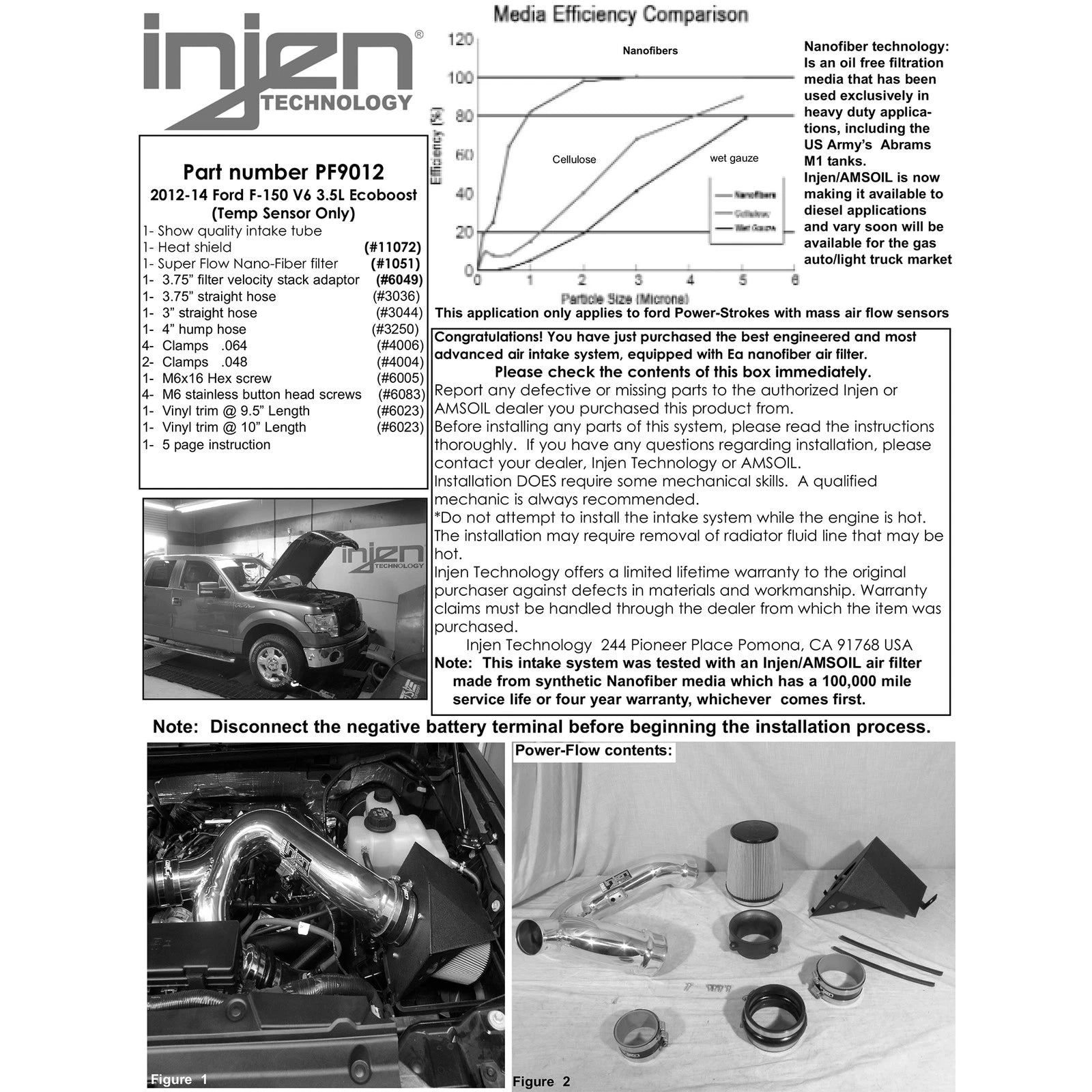 Injen Short Ram Intake Kit | Ford F-150 (04-20) / Expedition (07-17) (PF9012P)