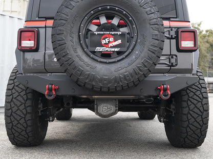 aFe 3in 409 Stainless Steel Axle-Back Hi-Tuck Exhaust System | Jeep Wrangler JL 18-20 (49-48080)