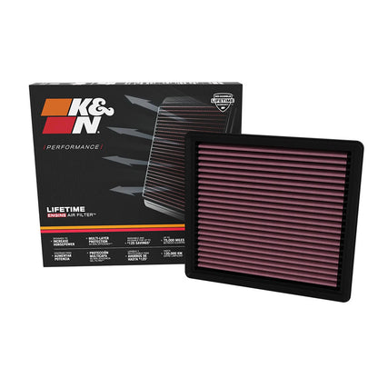 K&N 33-5127 High Flow Performance Air Filter for 21-23 Jeep Wrangler JL 6.4L V8