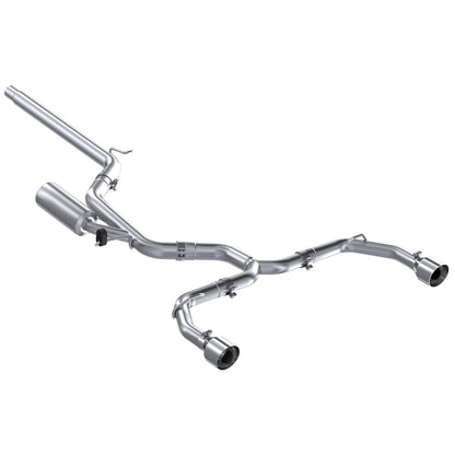 MBRP Stainless Steel 3" Cat-Back - 2.5" Dual Split Exit | 2022 - 2024 VW MK8 Golf GTI (S4617)