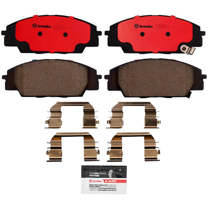 Brembo OE Front Premium NAO Ceramic Brake Pads | Acura RSX (02-06) / Honda Civic (06-11) / S2000 (00-09) (P28032N)