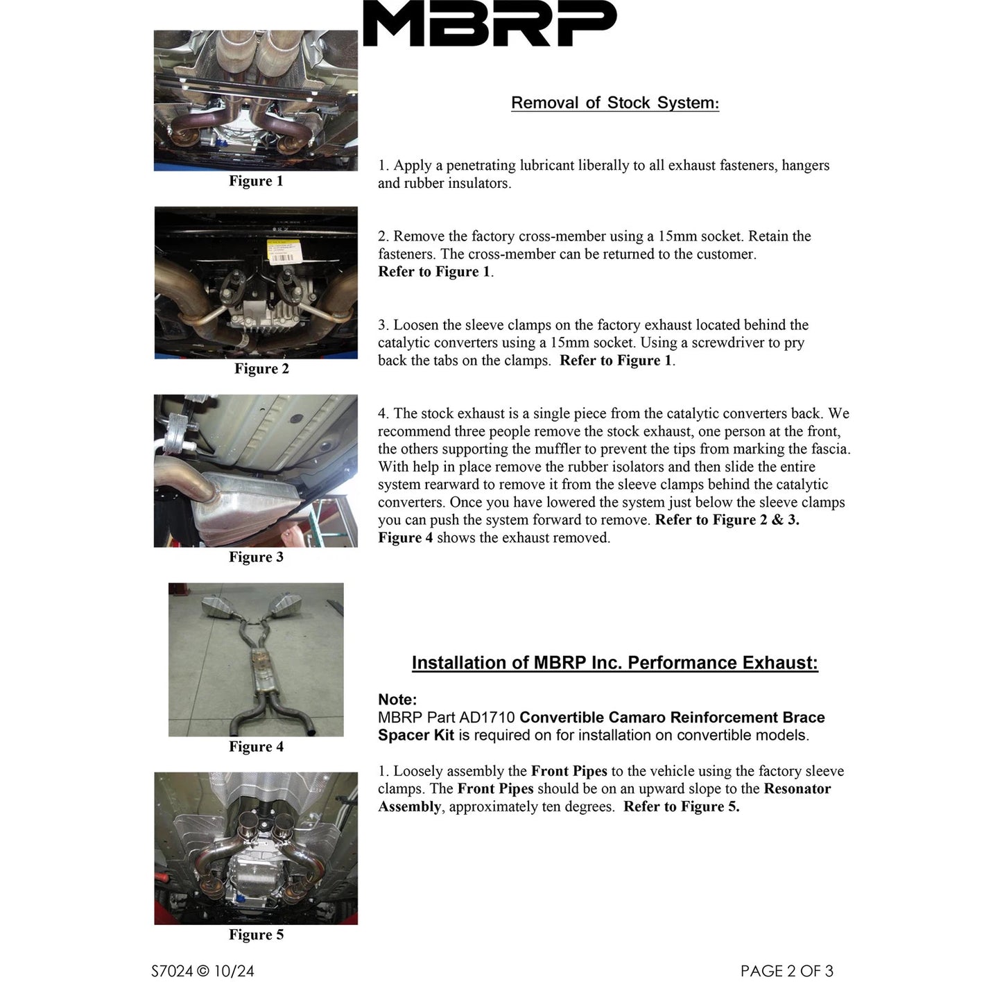 MBRP 3in Dual Cat-Back Exhaust | Chevrolet Camaro SS (10) (S7024409)