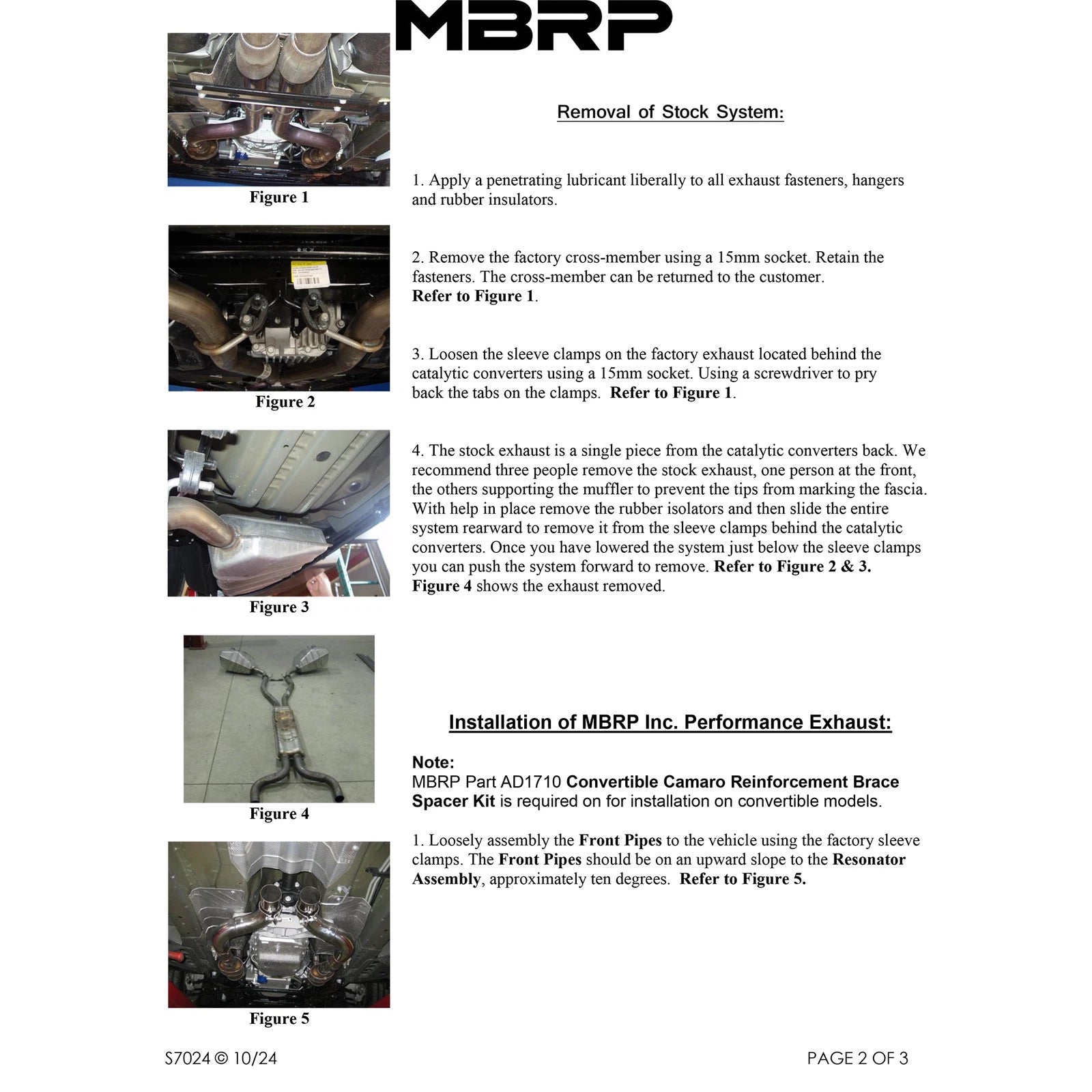 MBRP 3in Dual Cat-Back Exhaust | Chevrolet Camaro SS (10) (S7024409)