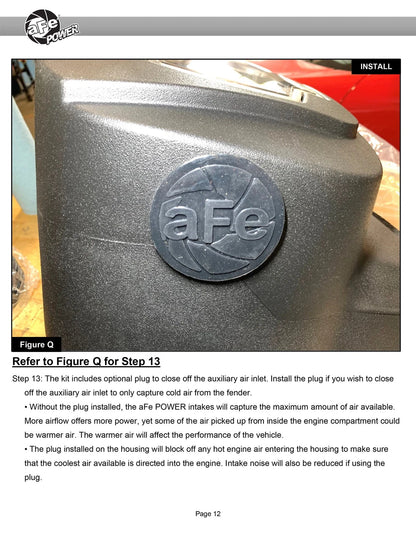 aFe Momentum HD Cold Air Intake System w/ Pro 10R Filter 2022 Toyota Land Cruiser V6-3.3L (td)