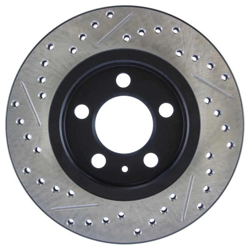 StopTech 127.33069L Rear Left Drilled Brake Rotor for 00-06 Audi TT / 02-06 Golf