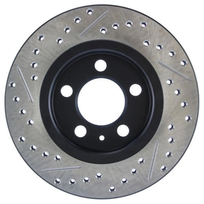 StopTech 127.33069L Rear Left Drilled Brake Rotor for 00-06 Audi TT / 02-06 Golf