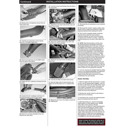 K&N Engineering Performance Intake Kit: Chevy S-10 L4 2.2L 1998 - 2003