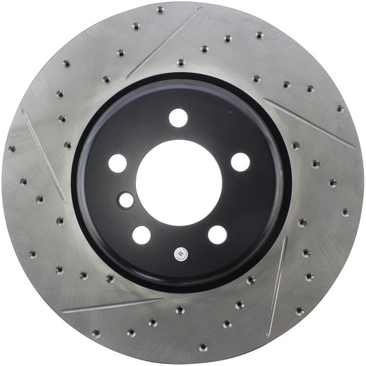 StopTech 127.34144R Front Right Drilled Brake Rotor for 13-16 335i / 17-20 440i