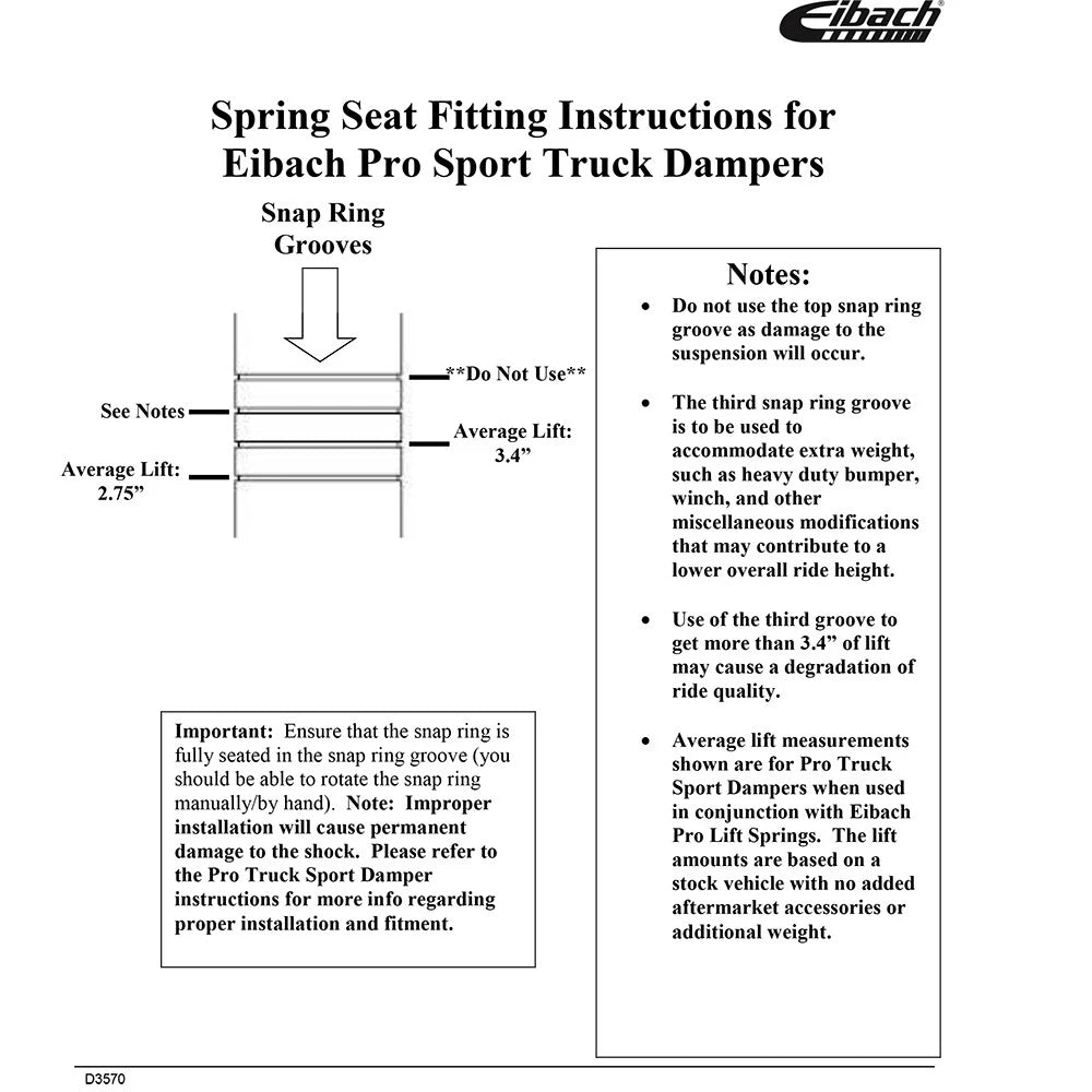 Eibach Front Coil Spring (Pair) for 2015-2023 Ford F-150