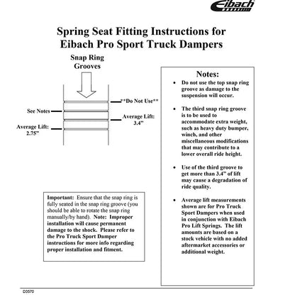 Eibach Front Coil Spring (Pair) for 2015-2023 Ford F-150