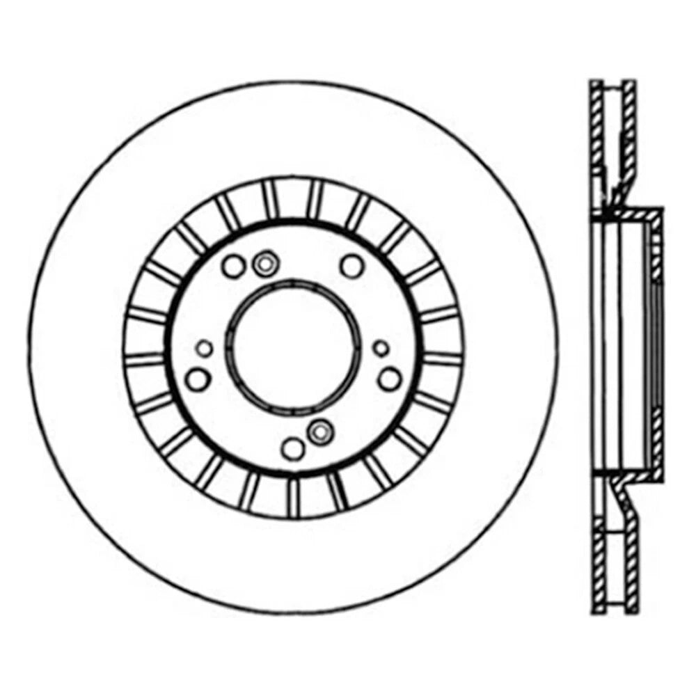 Stoptech Slotted And Drilled Brake Rotor | 2000-2009 Honda S2000 (127.40048L)