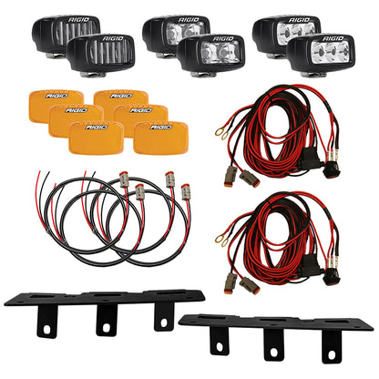 Rigid 46731 SR-M Series SAE Spot Drive White Fog LED Lights Kit for 21-24 Bronco