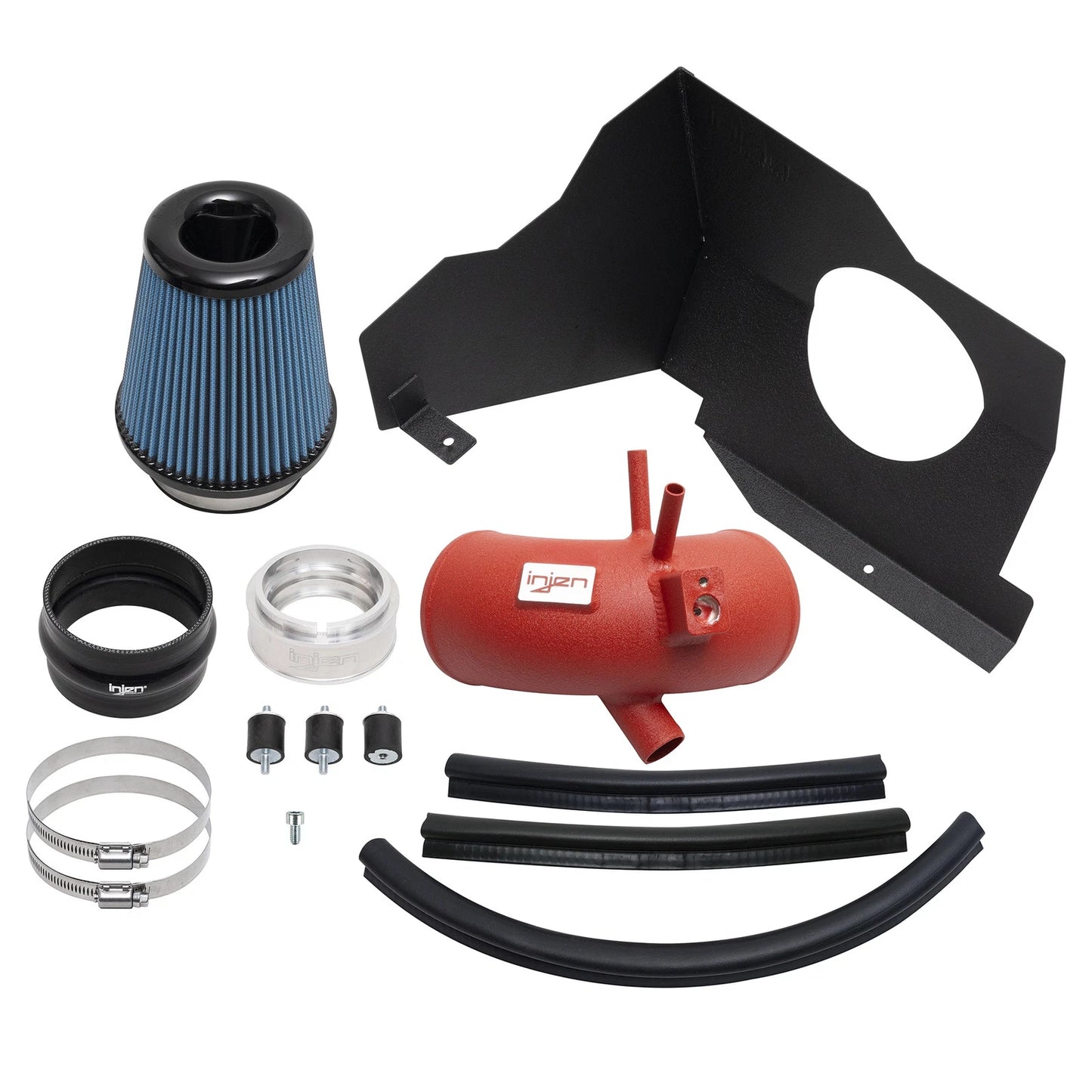 Injen Wrinkle Red Short Ram Tuned Intake System | Kia Stinger 2.5L Turbo (2017-2024) (SP1352WR)