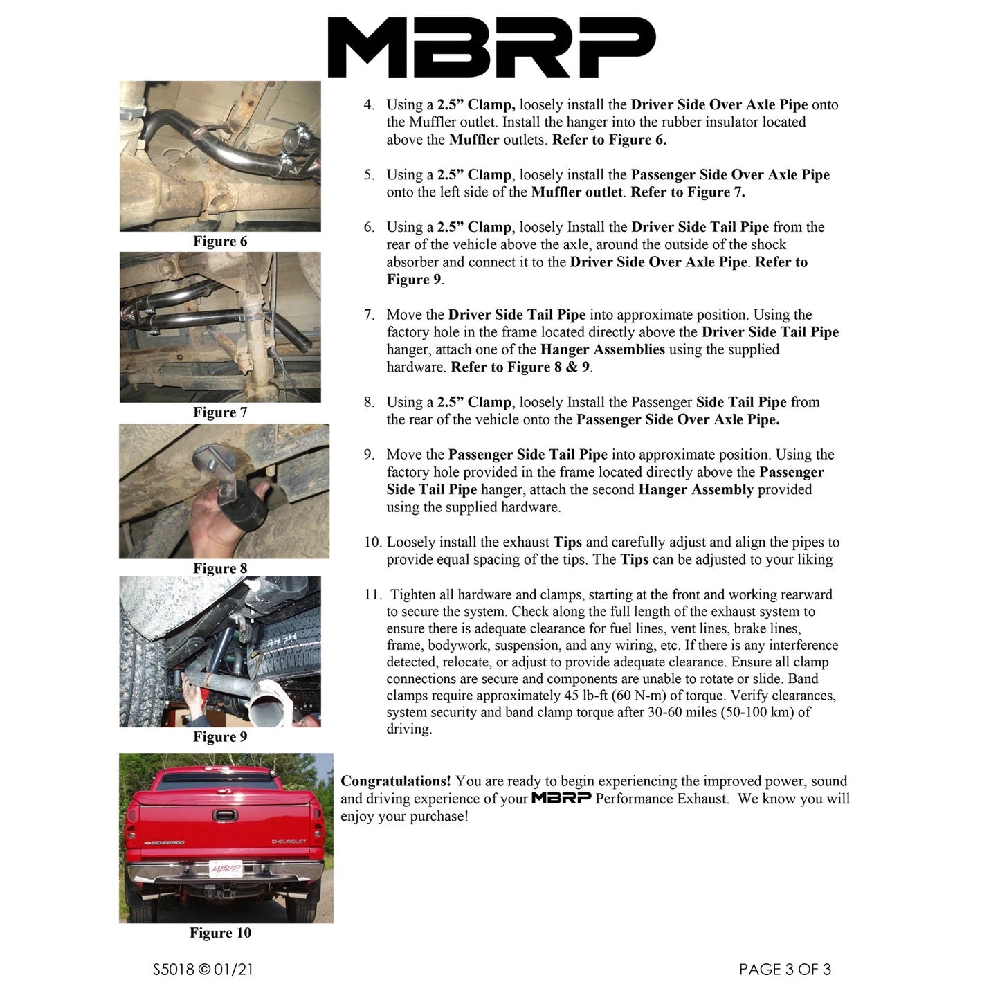 MBRP 2.5in. Cat-Back D&S Split Side Exit Exhaust | Chev/GMC 1500 Classic (03-07) (S5018409)