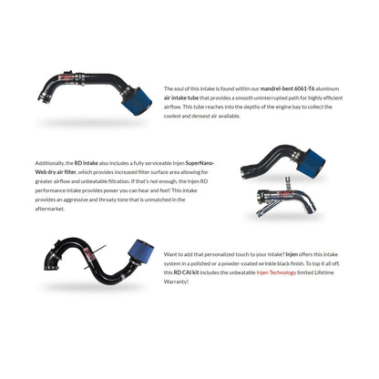 Injen Cold Air Intake System | 1994 - 2001 Acura Integra (RD1450BLK)