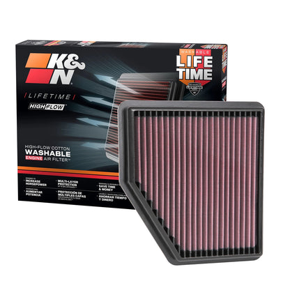K&N 33-5095 High Flow Performance Air Filter for 2019-2023 Nissan Altima 2.5L