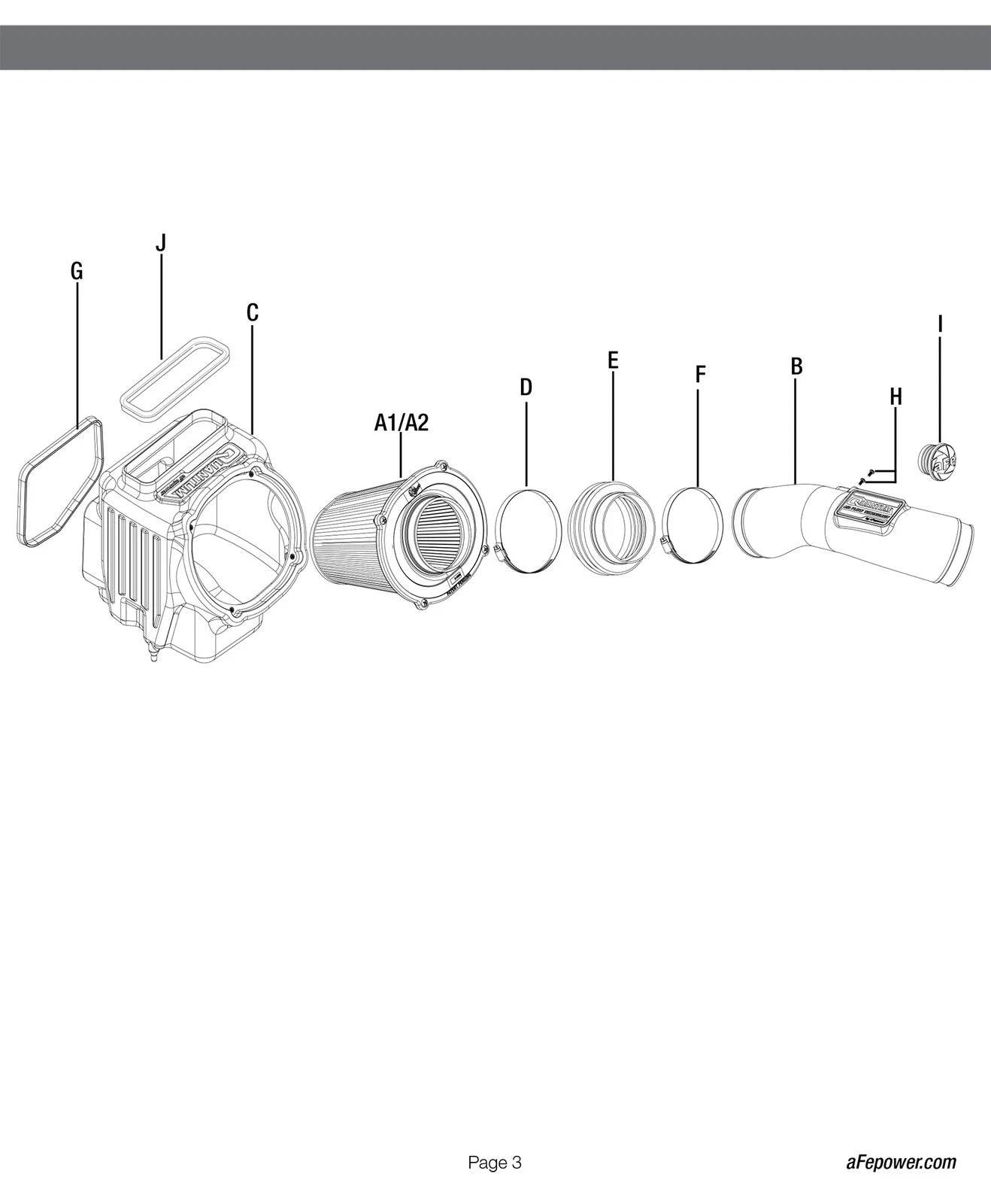 aFe Quantum Pro 5R Cold Air Intake System | GM/Chevy Duramax V6-6.6L L5P (53-10007R)