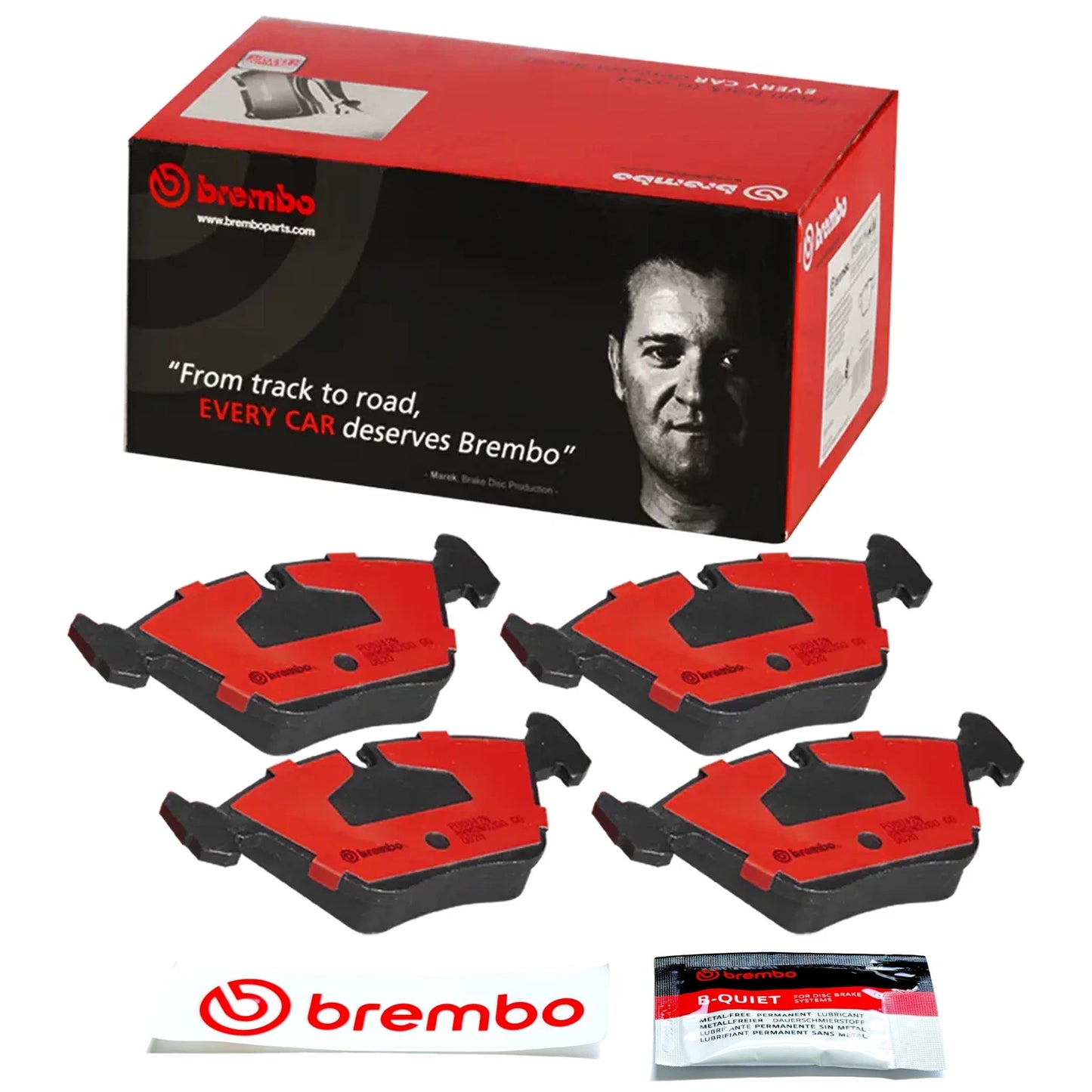 Brembo 05-06 BMW M3 / Z4 Front Premium NAO Ceramic OE Equivalent Pad | BMW Z3/Z4 (95-08) (P06042N)