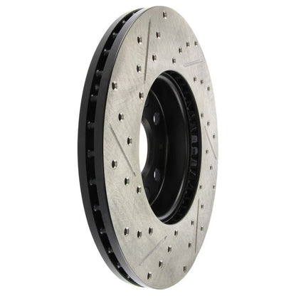 StopTech 127.33110L Front Left Drilled Brake Rotor for 10-19 A3 / 05-19 VW Jetta
