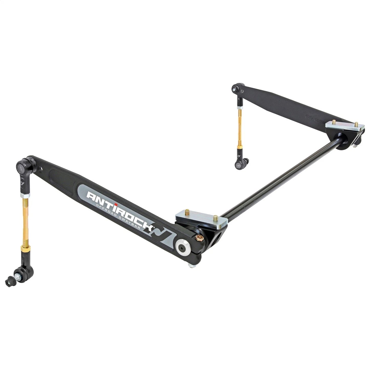 RockJock XJ Antirock Sway Bar Kit Front Bolt-On Aluminum Mounts 17in Forged Arms