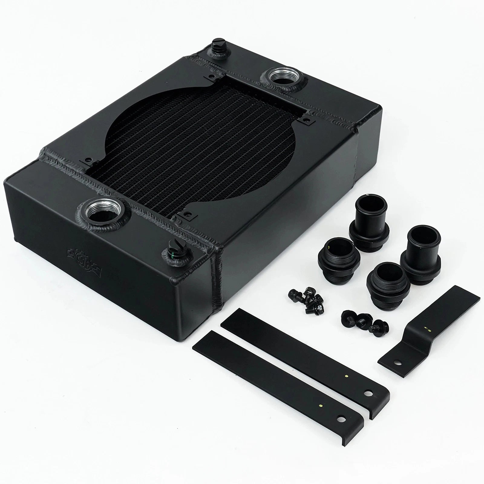CSF Cooling Radiator KING COOLER | Drag Race Includes 9-inch SPAL Fan (black)