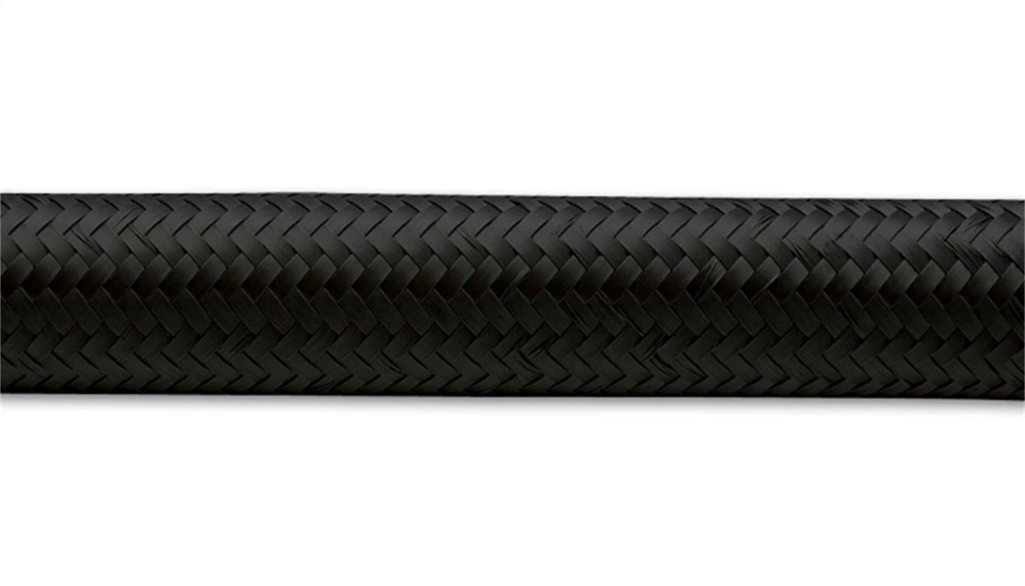 Vibrant Performance Braided Rubber Lined Flex Hose Black Nylon -10AN