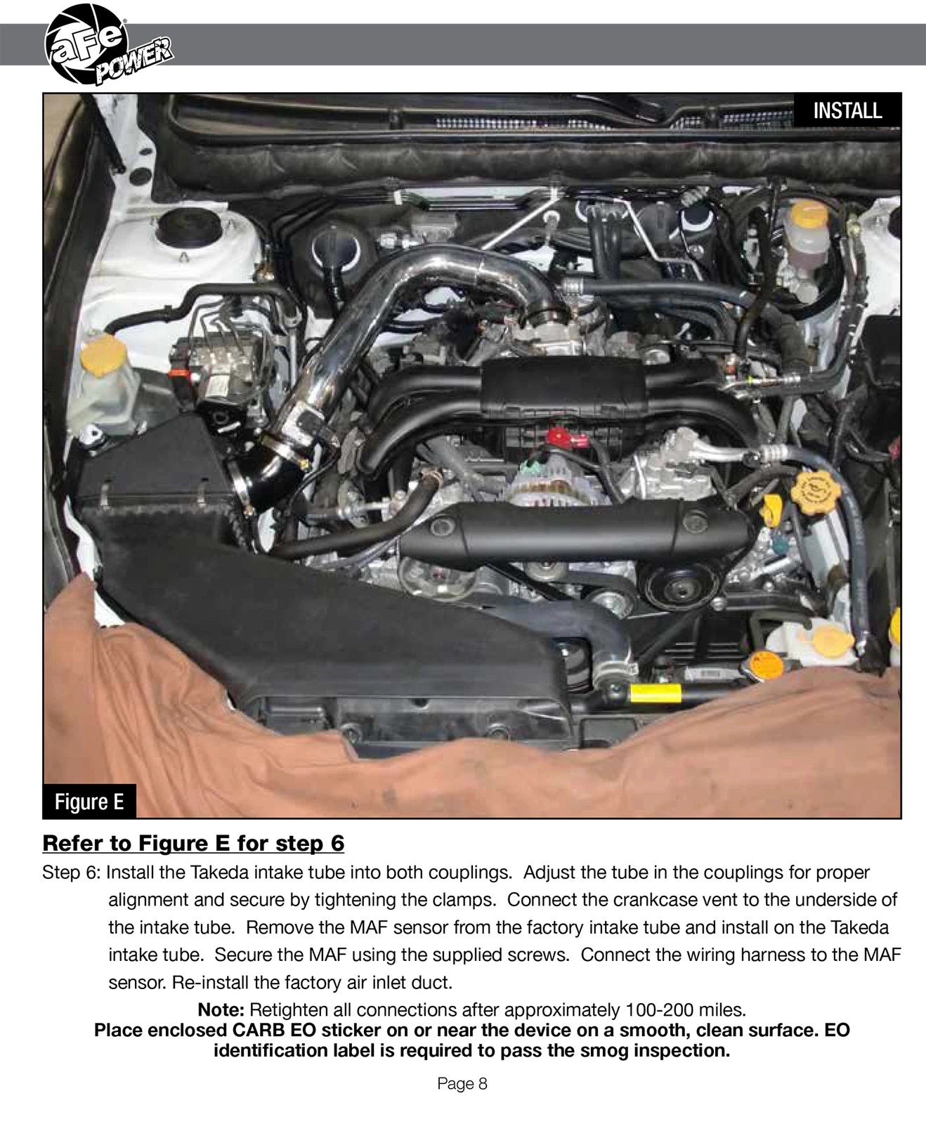 aFe Takeda Stage-2 Cold Air Intake | Subaru Outback/Legacy 09-19 (TR-4303P)