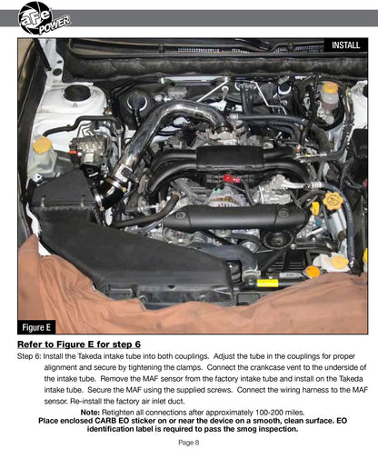 aFe Takeda Stage-2 Cold Air Intake | Subaru Outback/Legacy 09-19 (TR-4303P)