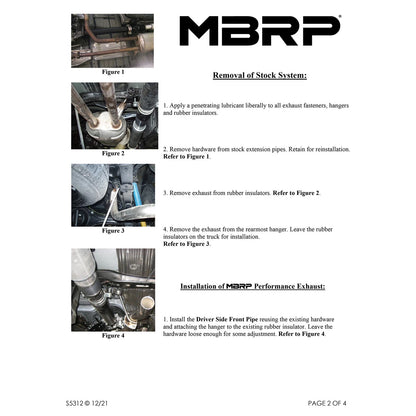 MBRP 2.5in. Dual Split Rear Cat-Back Exhaust | Toyota Tundra 09-21 (S5312409) (S5312409)
