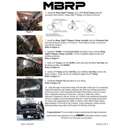 MBRP 3in Aluminized Steel Single Side Catback | Ford F-150 21-24 2.7L/3.5L/5.0L (S5211AL)