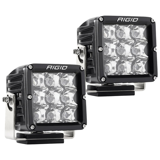 Rigid Industries Rigid D-XL Pro LED Light - Spot / Surface / Black Housing / Pair (RIG322213)