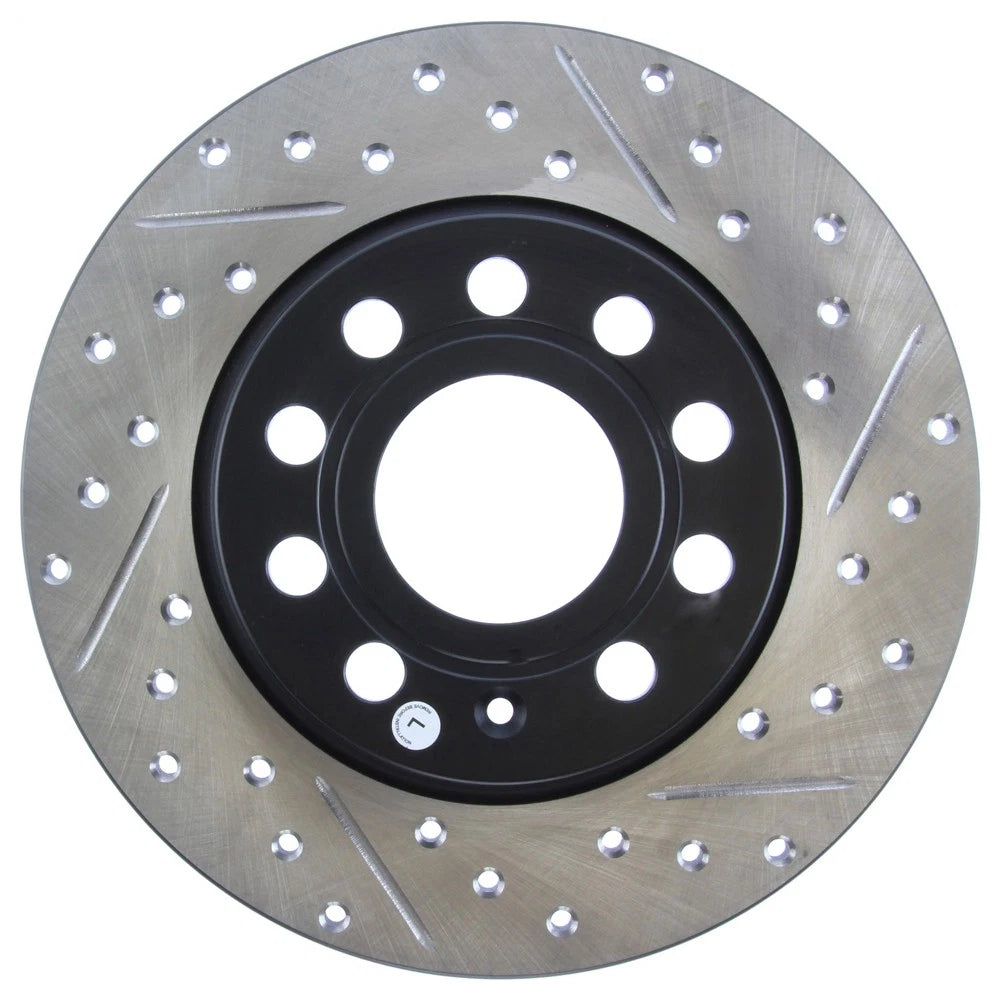 StopTech 127.33131L Rear Left Drilled Disc Brake Rotor for 10-18 Golf GTI Jetta