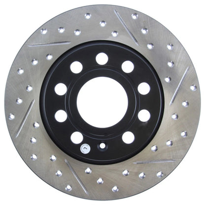 StopTech 127.33131L Rear Left Drilled Disc Brake Rotor for 10-18 Golf GTI Jetta