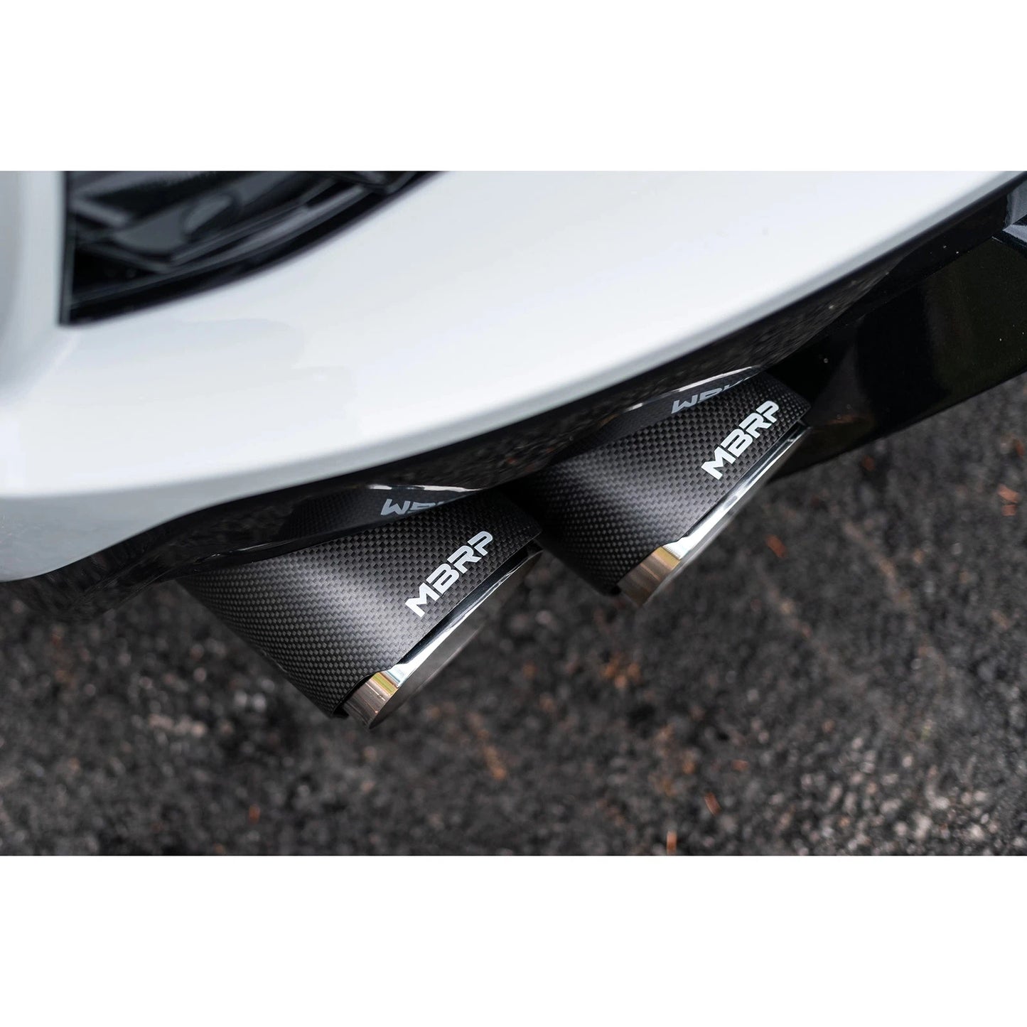 MBRP 3in Cat Back Quad Split Rear Exit | Chevrolet Corvette C8 (20-23) (S70423CF)