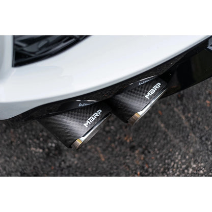 MBRP 3in Cat Back Quad Split Rear Exit | Chevrolet Corvette C8 (20-23) (S70423CF)