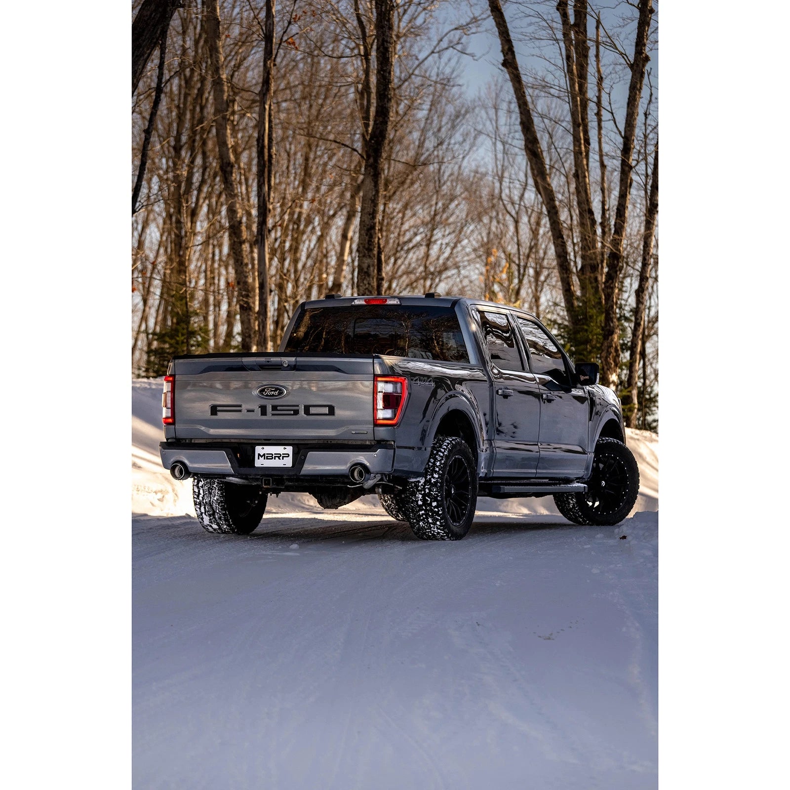 MBRP 5in OD Carbon Fiber Dual Rear Exit Cat Back Exhaust | Ford F150 (22-23) (S52683CF)