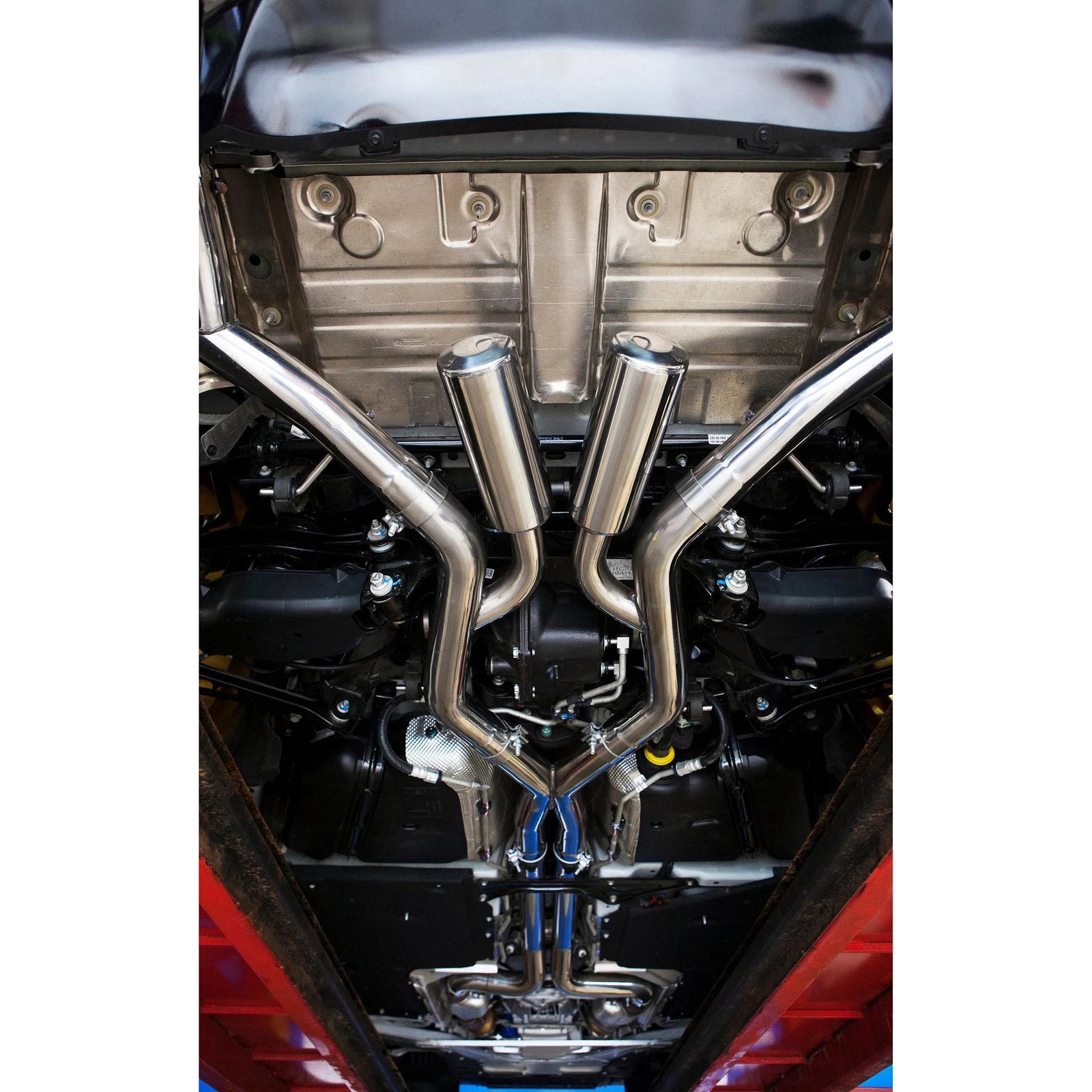 MBRP 3in T409 Race D&S Cat-Back Exhaust w/ 4.5in Quad Tips | Camaro V8 (16+) (S7033409)