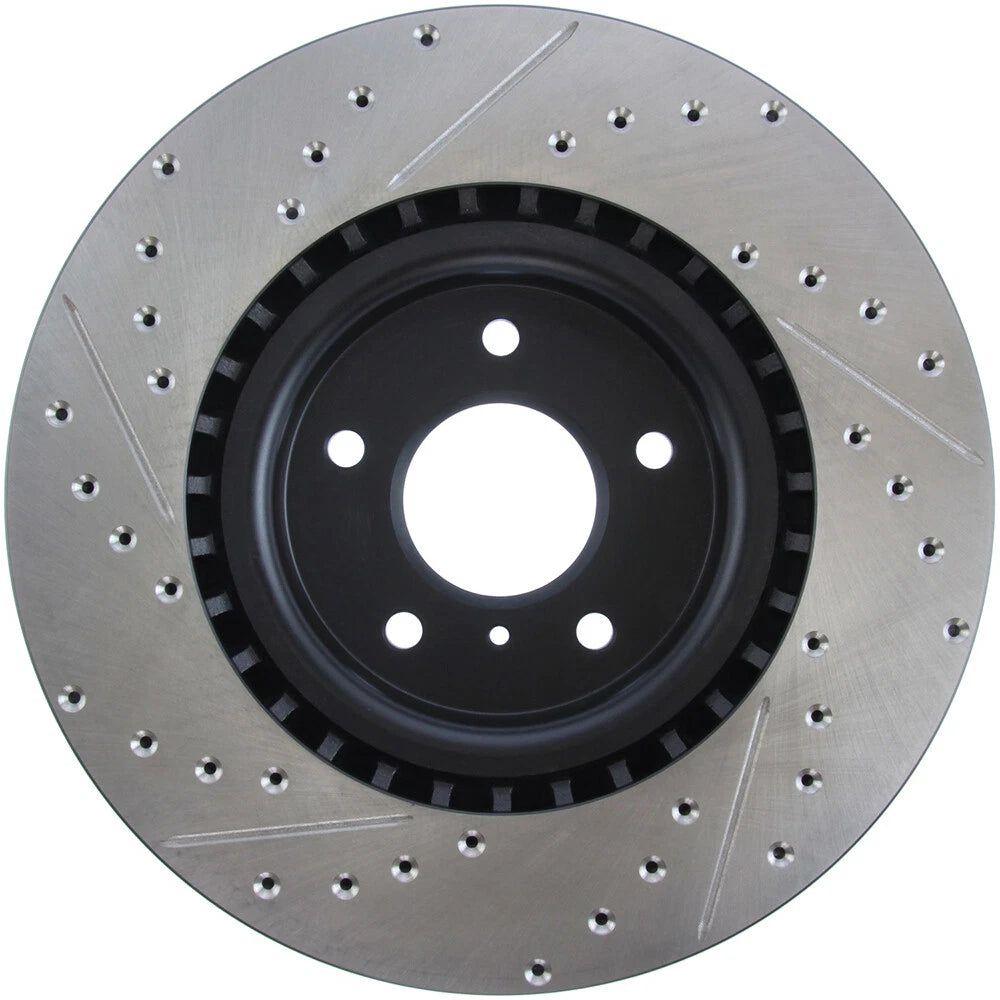 StopTech 127.42076L Front Left Drilled Brake Rotor for 2003-04 G35 / 03-08 350Z