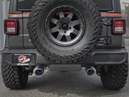 aFe 2.5in 409 SS Axle-Back Exhaust | Jeep Wrangler JL V6 3.6L (18+) (49-48067-B)