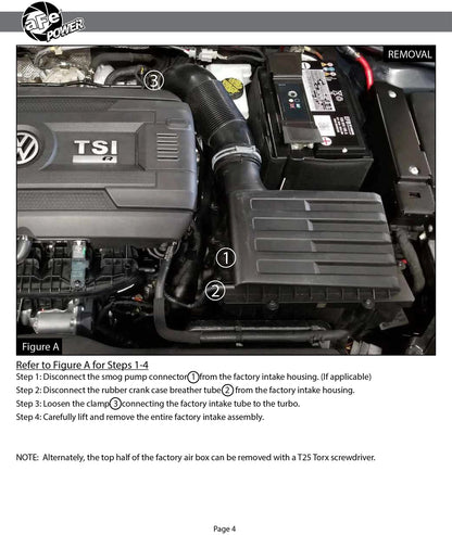 aFe Momentum GT Pro 5R Cold Air Intake | VW Golf R I4-2.0L (15-18) (50-70036R)