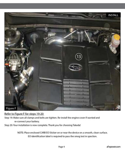 aFe Takeda Stage-2 Pro DRY S Cold Air Intake | Subaru Legacy/Outback 3.6L (10-14) (TR-4304P)