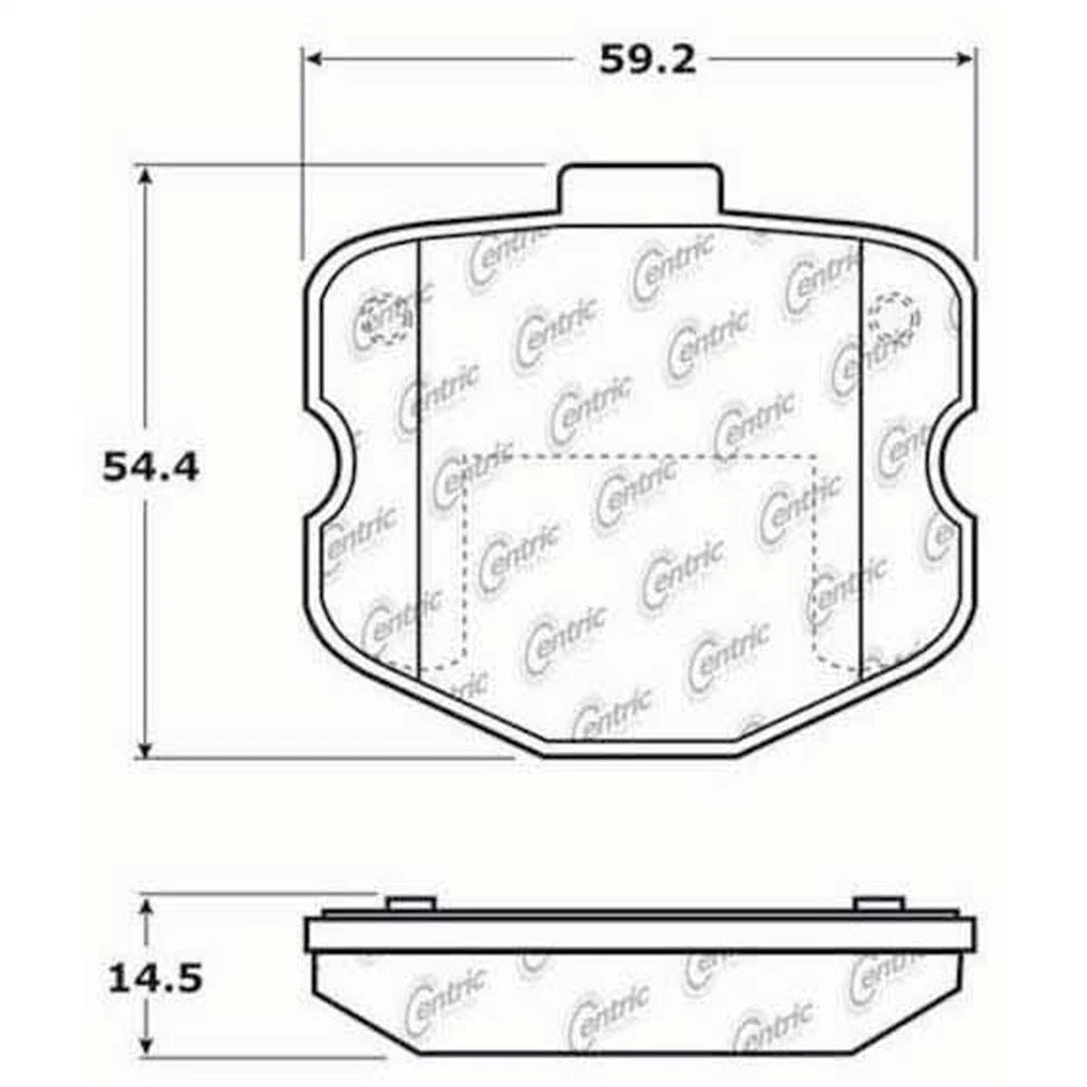 StopTech 308.11850 Street Front Ceramic Brake Pads Set Kit for 2006-13 Corvette