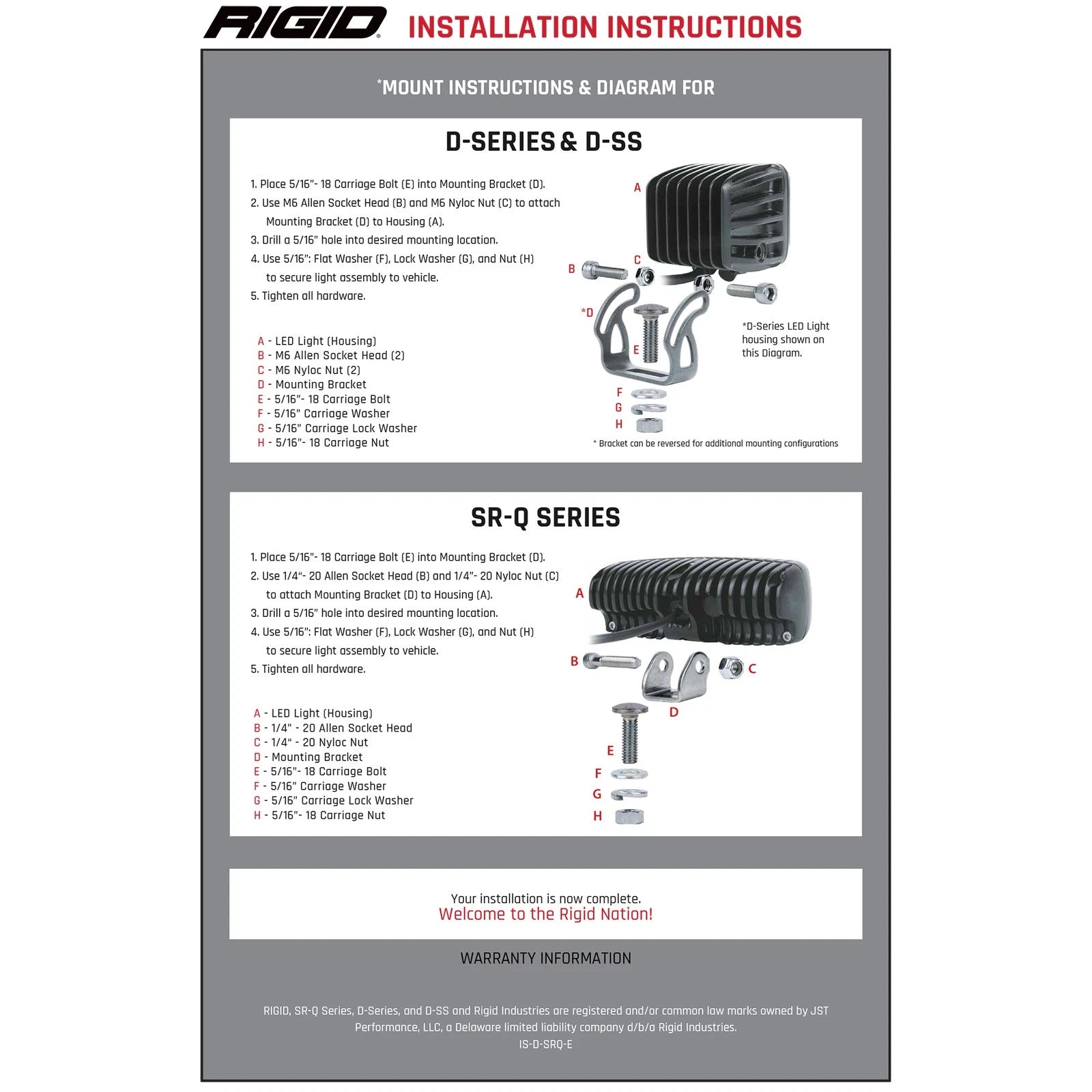 Rigid Industries 10-20 Toyota 4Runner A-Pillar Light Kit | Toyota 4Runner (10-20) (46703)